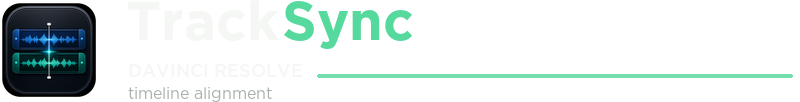 TrackSync DaVinci Resolve timeline alignment